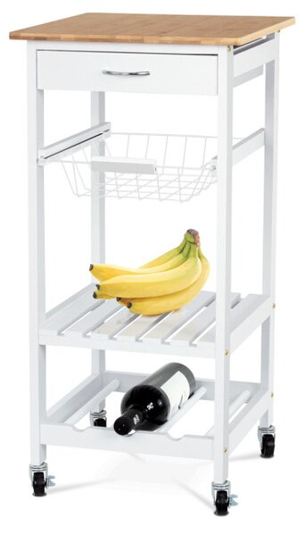 Servírovací stolík biely DR-044
