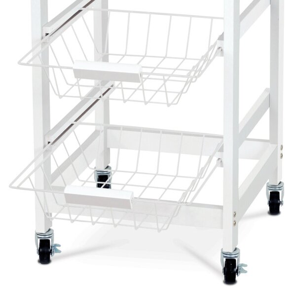 Servírovací stolík biely DR-043