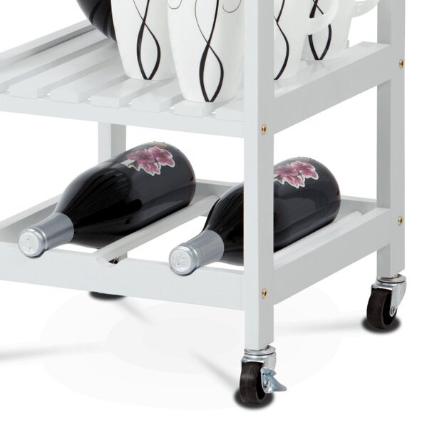 Servírovací stolík biely DR-044