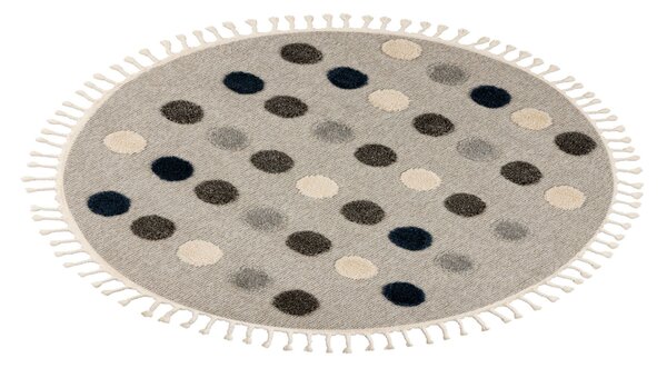 Obsession, Detský kusový koberec My Fano 394 Dots kruh, 133x133 (priemer) kruh, viacfarebná, detská izba