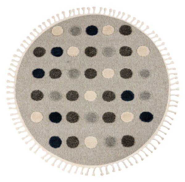 Obsession, Detský kusový koberec My Fano 394 Dots kruh, 133x133 (priemer) kruh, viacfarebná, detská izba
