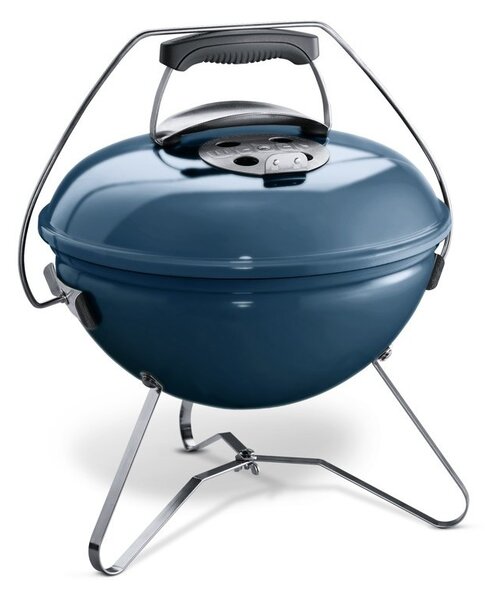 Gril na drevené uhlie Weber Smokey Joe - bridlicovo modrý