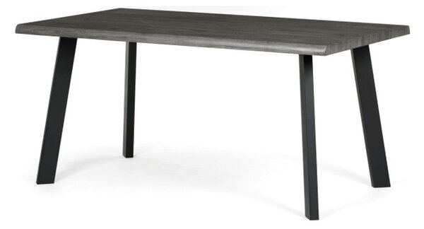 Jedálenský stôl HT-F4516 GREY sivý dub / čierne nohy