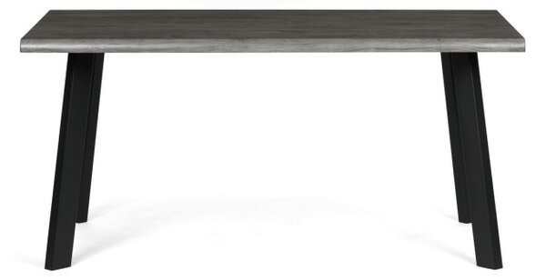 Jedálenský stôl HT-F4516 GREY sivý dub / čierne nohy