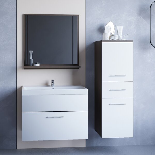 MEBLINE Kúpeľňový nábytok TIPO MINI wenge / biela