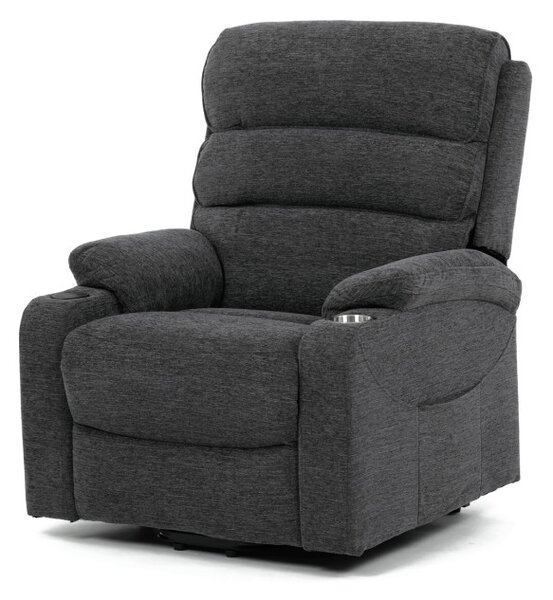 Polohovacie kreslo sivé, elektrické TV-S8348 GREY2