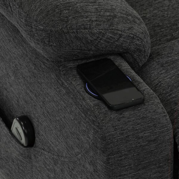 Polohovacie kreslo sivé, elektrické TV-S8348 GREY2