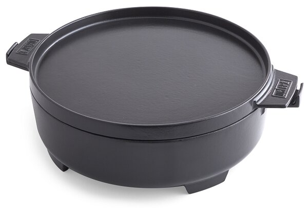 Liatinový hrniec s panvicou Weber 2v1 pre Gourmet BBQ System