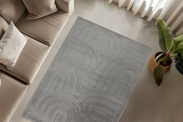 Obsession , Kusový koberec Interstellar 501 Grey, 160x230, šedá, obývacia izba