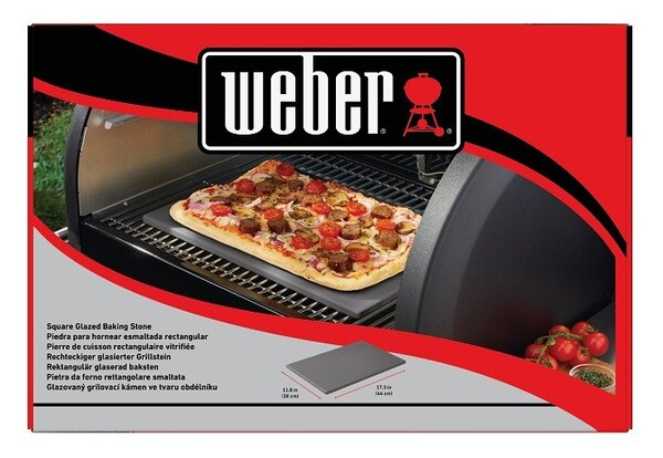 Glazovaný pizza kameň Weber 30 x 44 cm