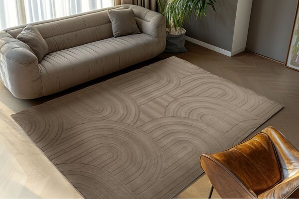 Obsession , Kusový koberec Interstellar 501 Taupe, 160x230, hnedá, obývacia izba