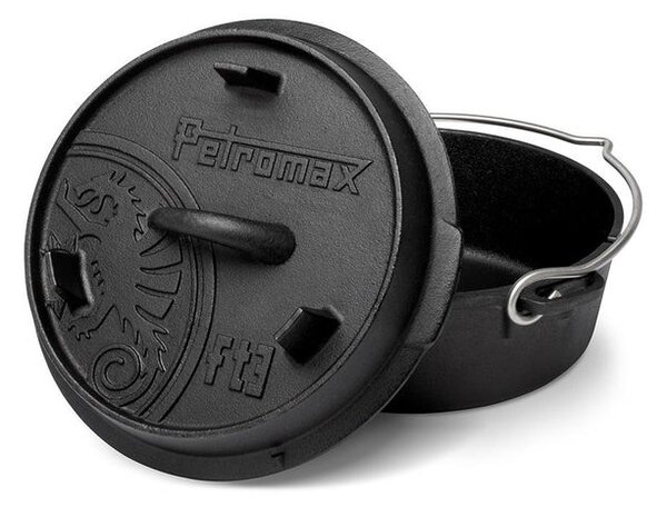 Petromax liatinový kotlík Dutch Oven ft3 - 18 cm, 1,6 l