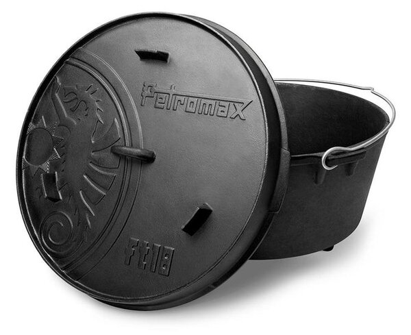 Petromax liatinový kotlík Dutch Oven s nožičkami ft18 - 34 cm, 16,1 l