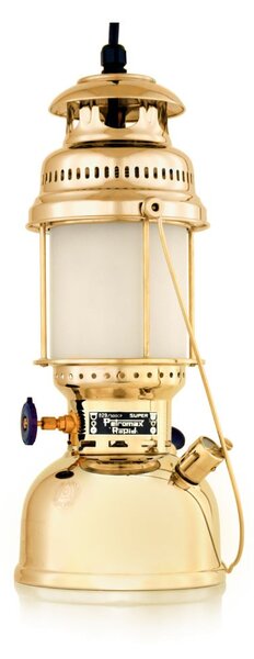 Petromax petrolejová lampa HK500 - leštená mosadz