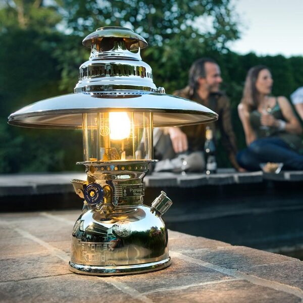 Petromax petrolejová lampa HK500 - leštená mosadz