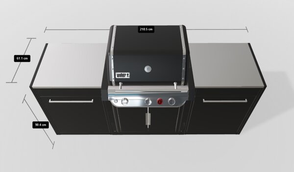 Záhradná kuchyňa Weber 1 - dva moduly, Genesis