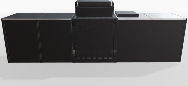 Záhradná kuchyňa Weber 5 - štyri moduly, Genesis s bočným horákom