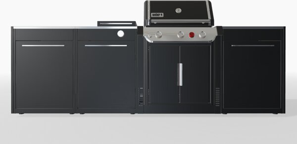 Záhradná kuchyňa Weber 4 - tri moduly, Genesis s bočným horákom