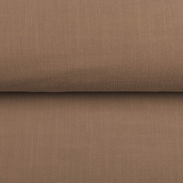 Ľanová látka LEN-022 Svetlo hnedá - metráž šírka 140 cm
