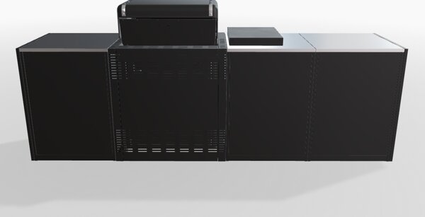 Záhradná kuchyňa Weber 4 - tri moduly, Genesis s bočným horákom