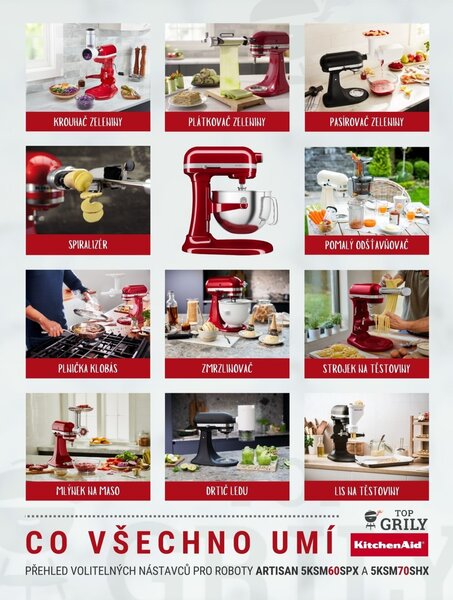 Kuchynský robot KitchenAid 5KSM60SPX - mandľová