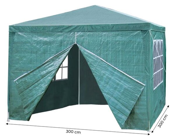 Záhradný stan / Pavilón 3 x 3 m sivá