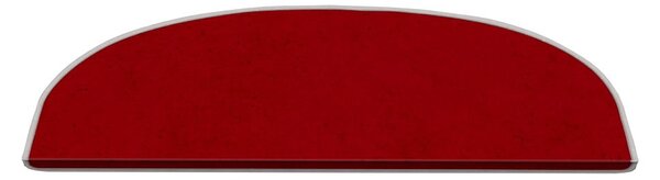 Červené nášľapy na schody v súprave 16 ks 20x65 cm Plain Color – Vitaus