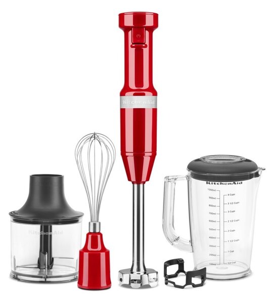 KitchenAid tyčový mixér s príslušenstvom 5KHBV83 - kráľovská červená