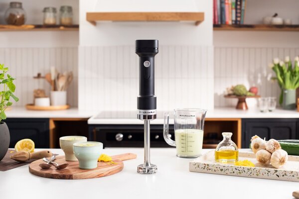 KitchenAid bezdrôtový tyčový mixér s príslušenstvom 5KHBRV75 GO, s batériou