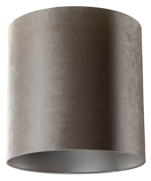 Zamatové tienidlo na lampu Taupe Cylinder 40/40/40