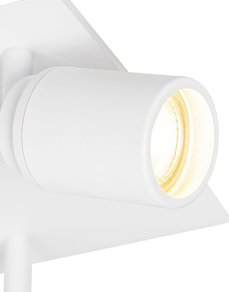 Inteligentné kúpeľňové bodové svietidlo biele štvorcové 3-svetlé IP44 vrátane 3 Wifi GU10 50mm - Ducha
