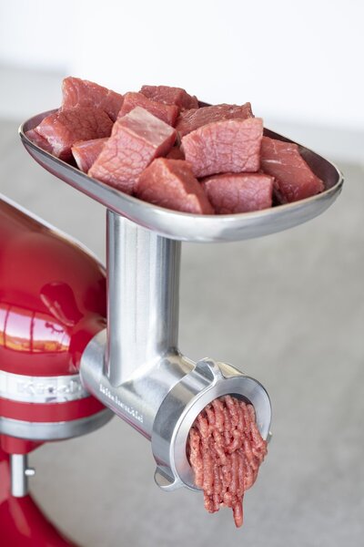 KitchenAid kovový mlynček na mäso pre kuchynské roboty