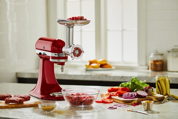 KitchenAid kovový mlynček na mäso pre kuchynské roboty