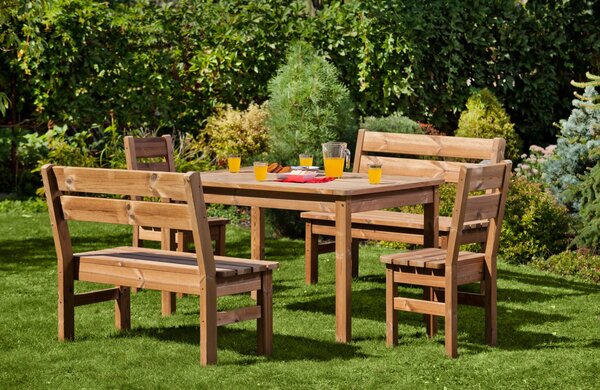 Záhradný drevený set PROWOOD z ThermoWood - SET M3 - Samostatný set