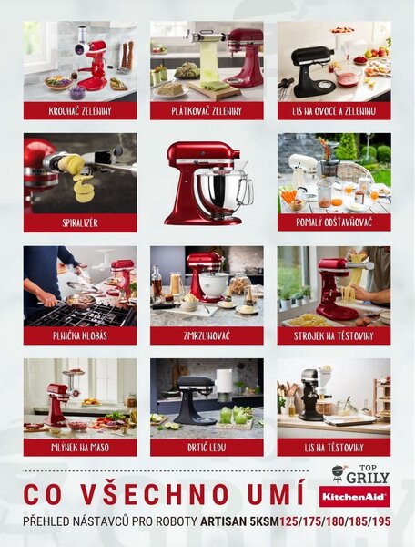 Kuchynský robot KitchenAid Artisan 5KSM125 - matná čierna
