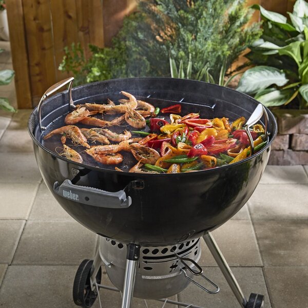 Celoplošná liatinová platňa pre grily Weber - 57 cm