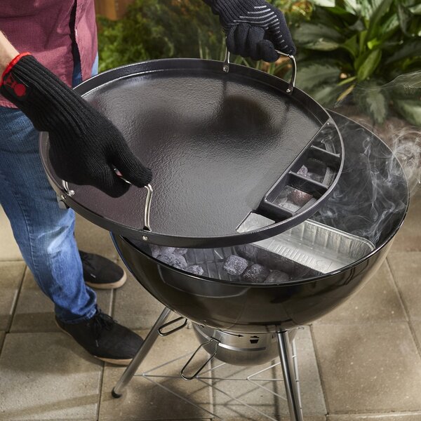 Celoplošná liatinová platňa pre grily Weber - 57 cm