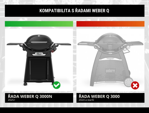 Otáčací špíz pre grily Weber Q3000N