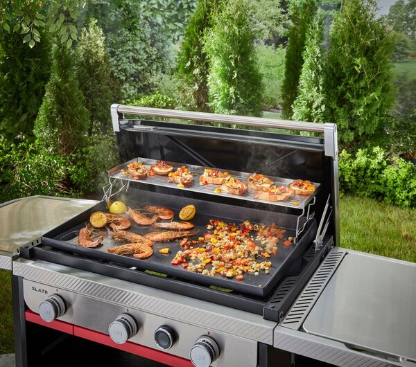 Dvojúrovňový ohrievací rošt pre Weber Slate GPD 76 cm