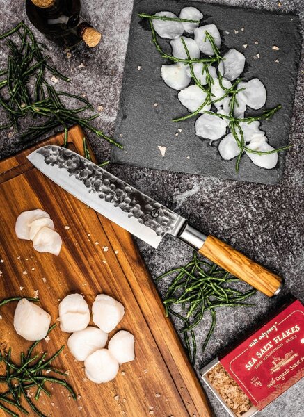 Forged Olive - nôž Santoku 14 cm