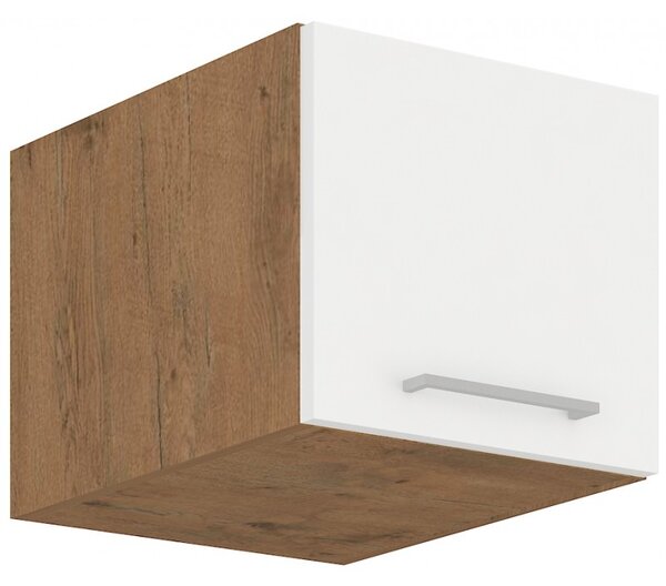 Kuchynská skrinka horná s otváraním hore 40 x 35,8 cm 01 - VISION - Bílá lesklá