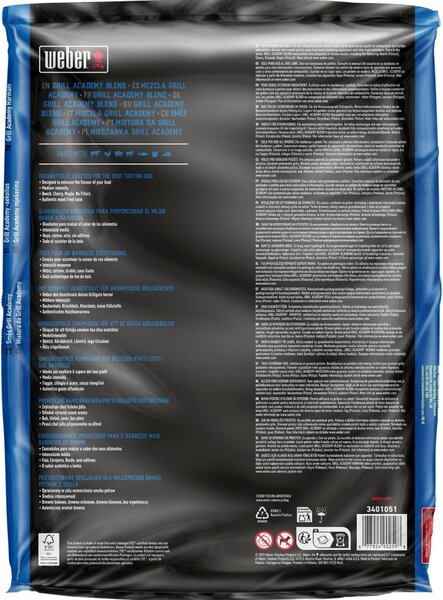 Prírodné drevené pelety Weber - Grill Academy Blend, 8 kg