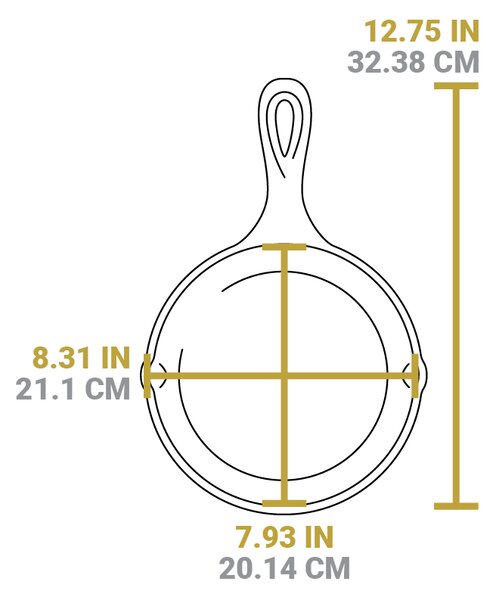Liatinová panvica Lodge 20 cm
