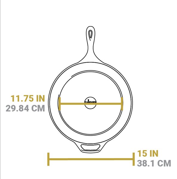 Liatinová panvica Lodge 38 cm