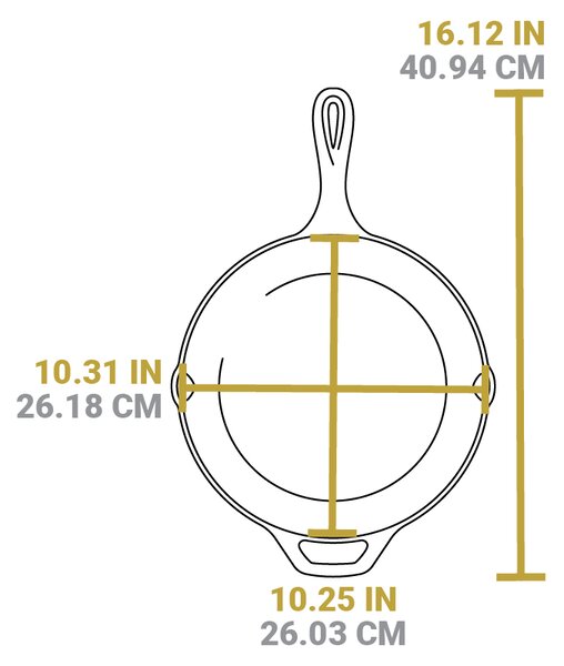Liatinová panvica Lodge 26 cm
