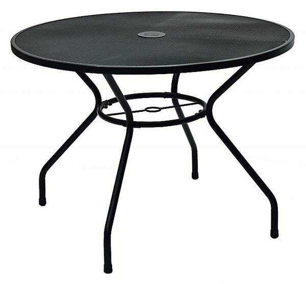 DEOKORK Kovový stôl TAMPA ø 106 cm (čierna)