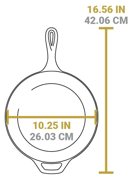 Hlboká liatinová panvica Lodge 26 cm