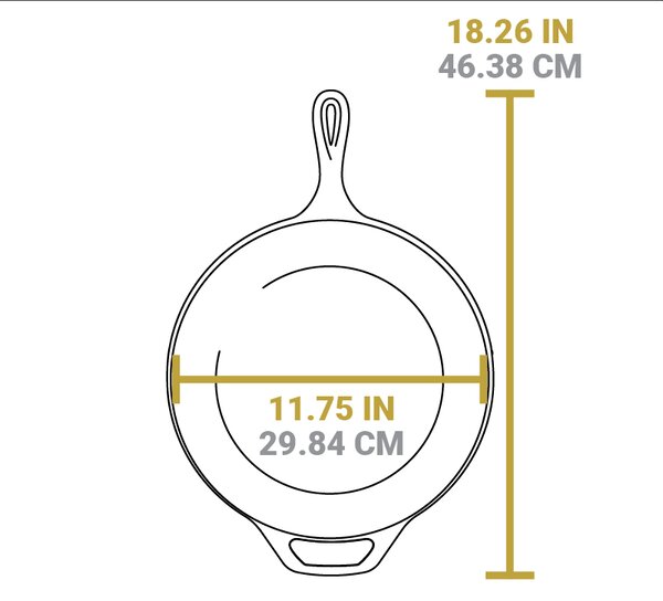 Hlboká liatinová panvica Lodge 30 cm
