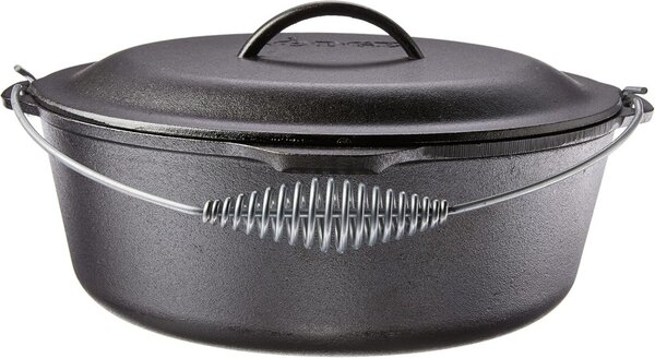 Liatinový hrniec Lodge 4,7 l s poklicou a madlom