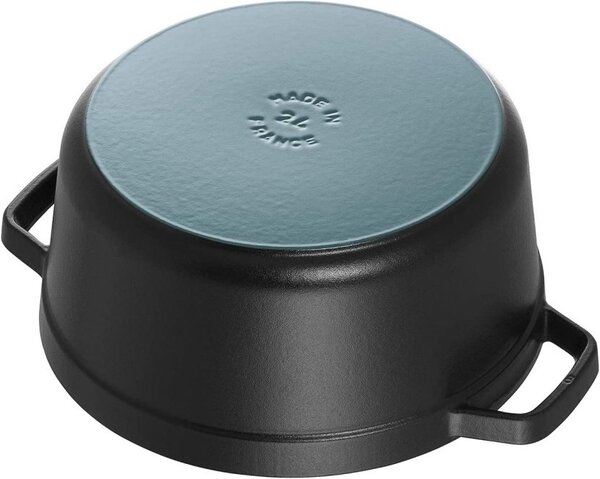 Liatinový hrniec Staub 20 cm, čierny
